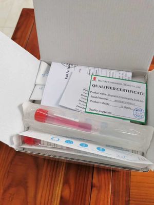 10 مل زجاجات جمع عينات الدم اختبار انفلونزا الفيروسات